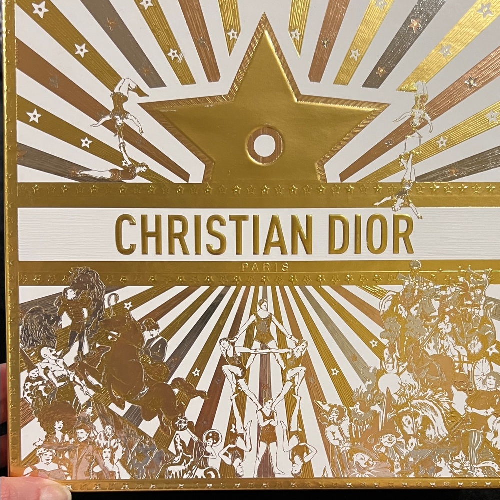 Dior Gold and White Storage Box